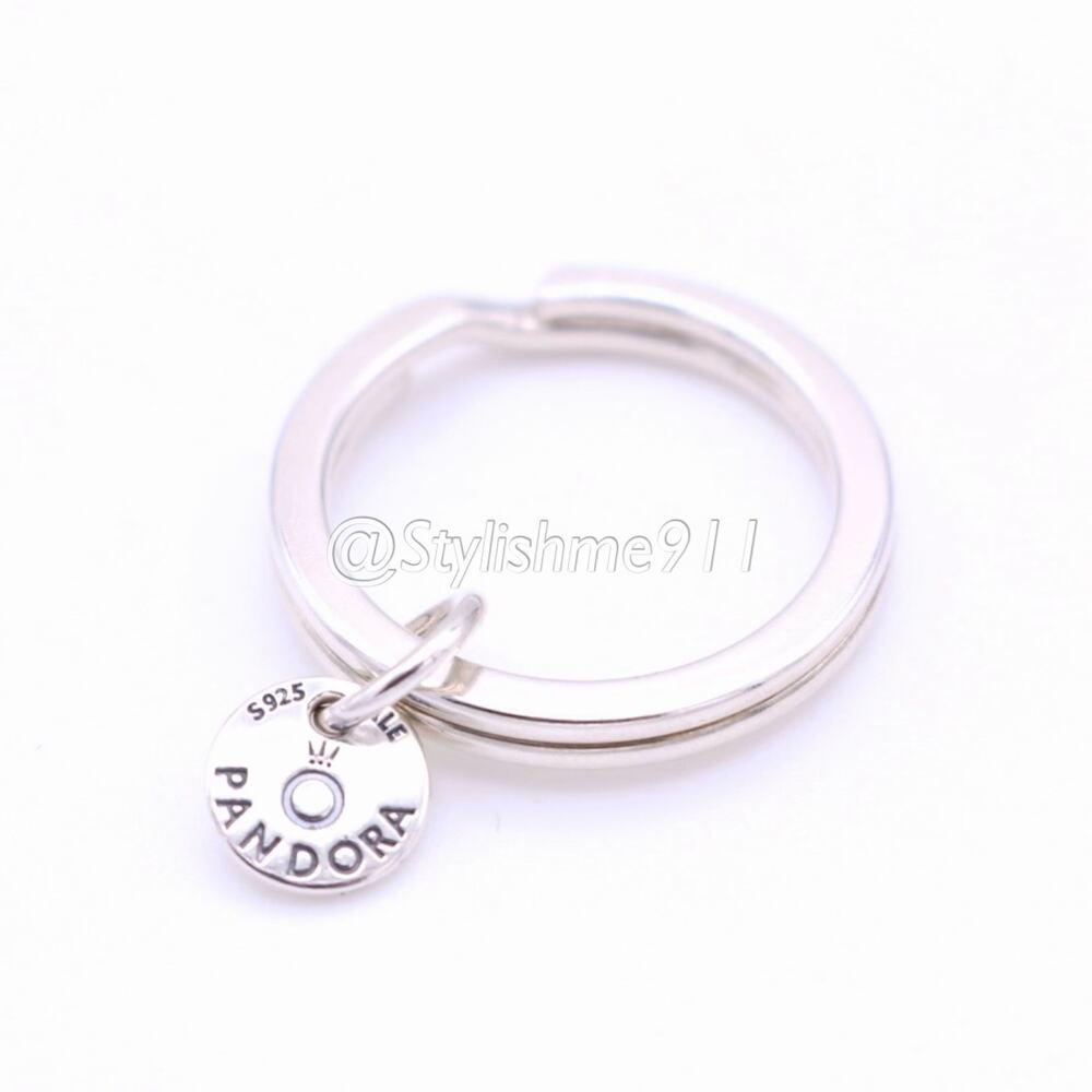Authentic PANDORA Sterling Silver Keychain Ring